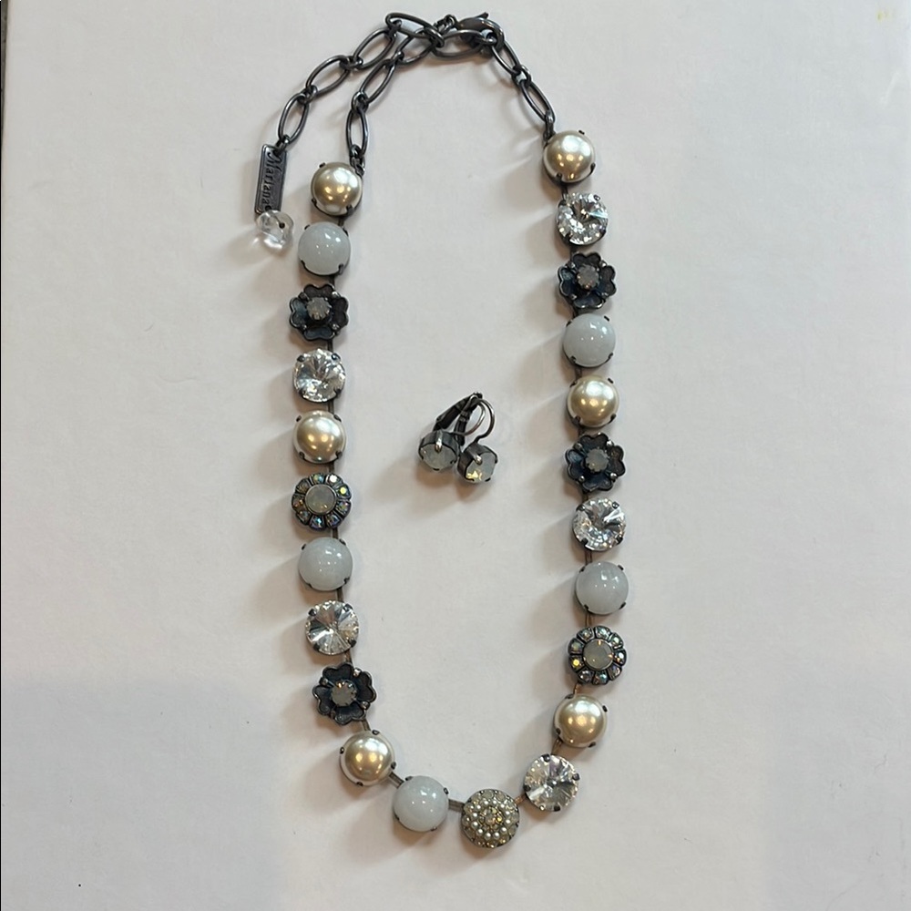 Mariana Silver and Gold Necklace Elegant Design